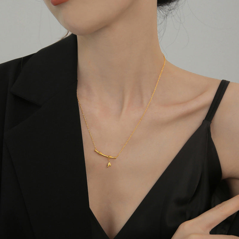 Frauen Elegante Gold Statement Halskette Shop Nory