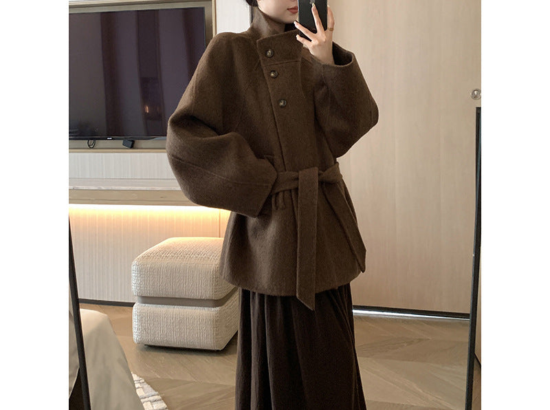 Damen Modischer und eleganter Wollmantel Shop Nory
