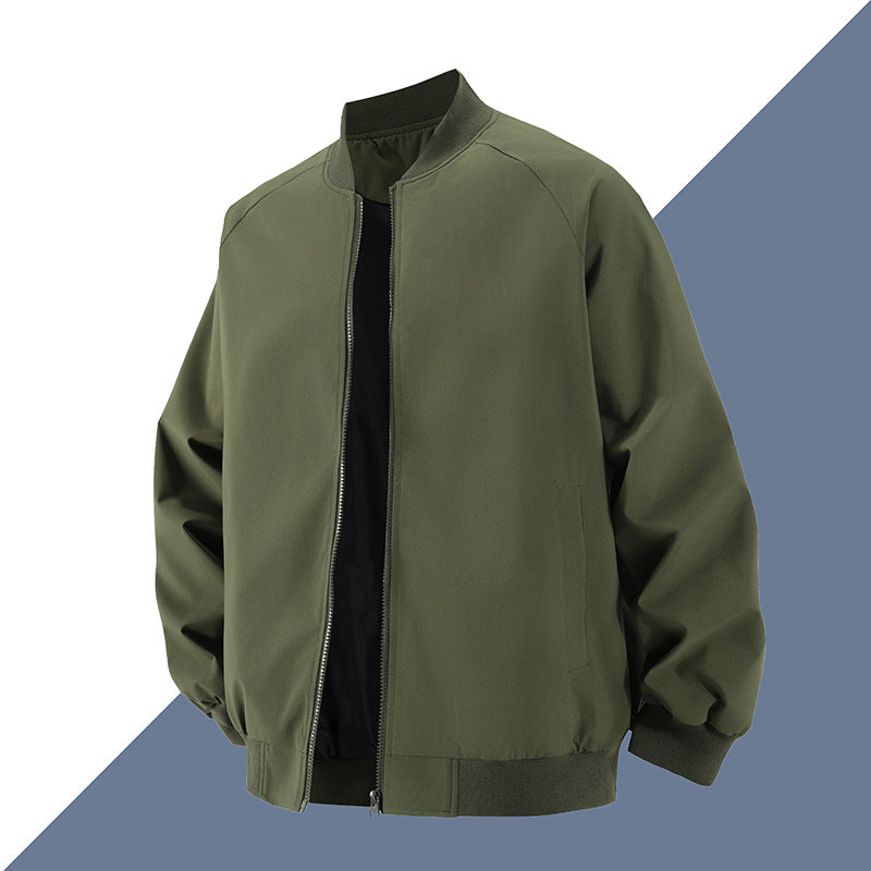 Herren Modische Bomberjacke mit elastischen Bündchen Shop Nory