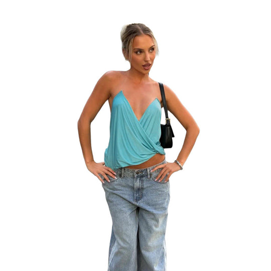 Damen Wickeltop