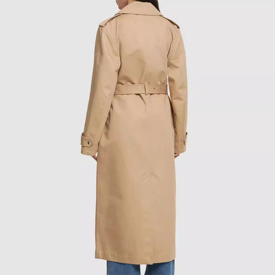Damen bodenlanger Oversize-Trenchcoat mit Reißverschluss und weitem Schalkragen Shop Nory