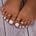 Damen Fußring-Set mit eleganten und filigranen Designs Shop Nory