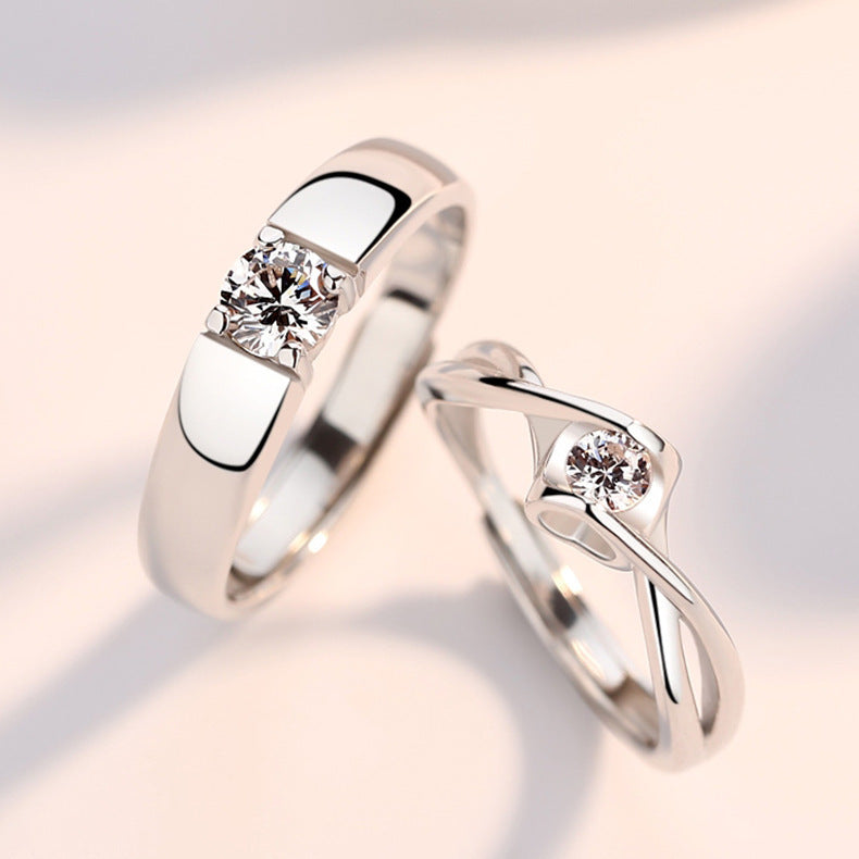 Damen Verlobungsring-Set mit funkelndem Zirkonia Shop Nory