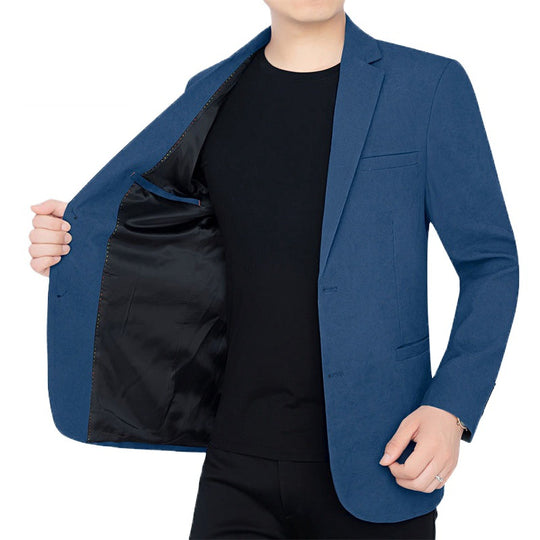 Herren Slim-Fit Ungefüttertes Sakko mit Notch-Revers und Zweiknopf-Silhouette Shop Nory