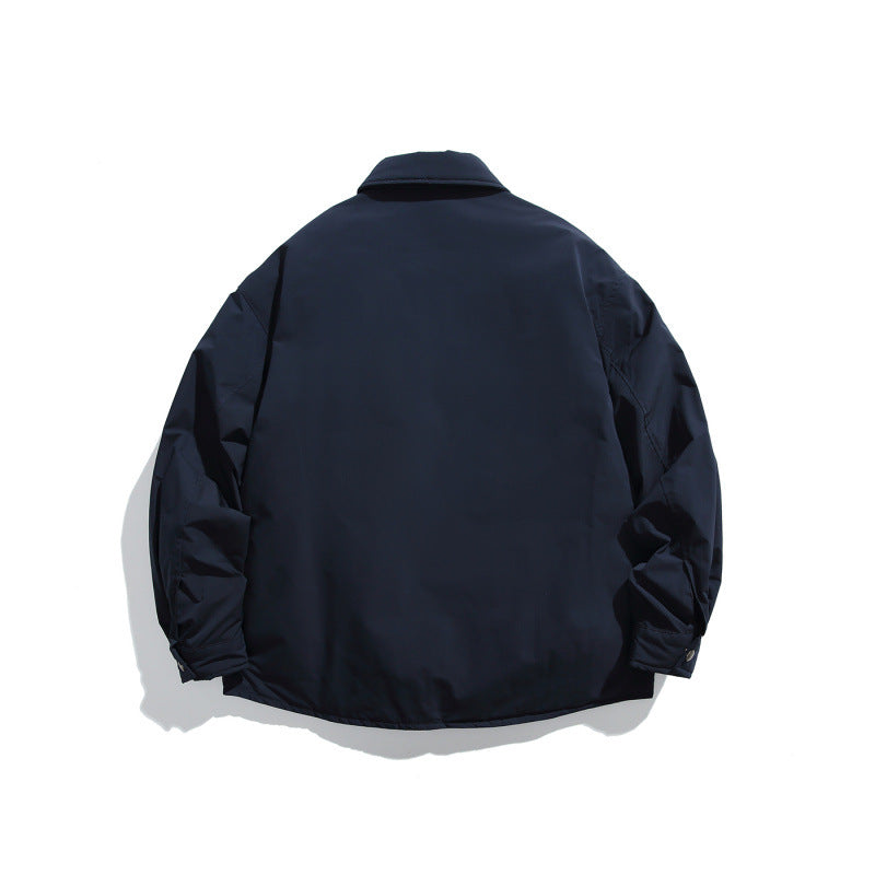 Unisex Boxy wattierte Hemdjacke mit Druckknöpfen, Brusttasche und Thermofutter Shop Nory