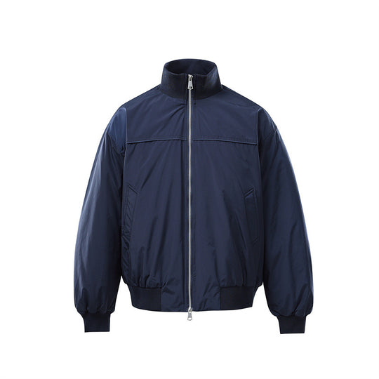 Herren Leichte Nylon-Bomberjacke mit Stehkragen und elastischem Saum Shop Nory