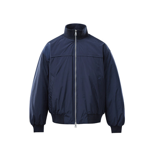 Herren Leichte Nylon-Bomberjacke mit Stehkragen und elastischem Saum Shop Nory