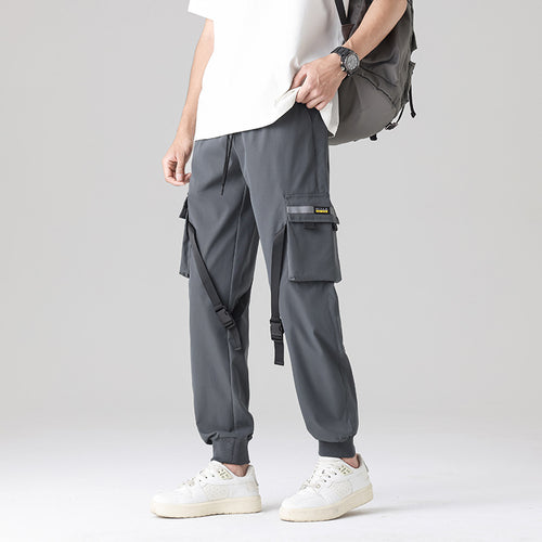 Herren Tech‑Utility Cargohose mit multifunktionalen Beintaschen, verstellbaren Gurtbändern & elastischen Bündchen Shop Nory
