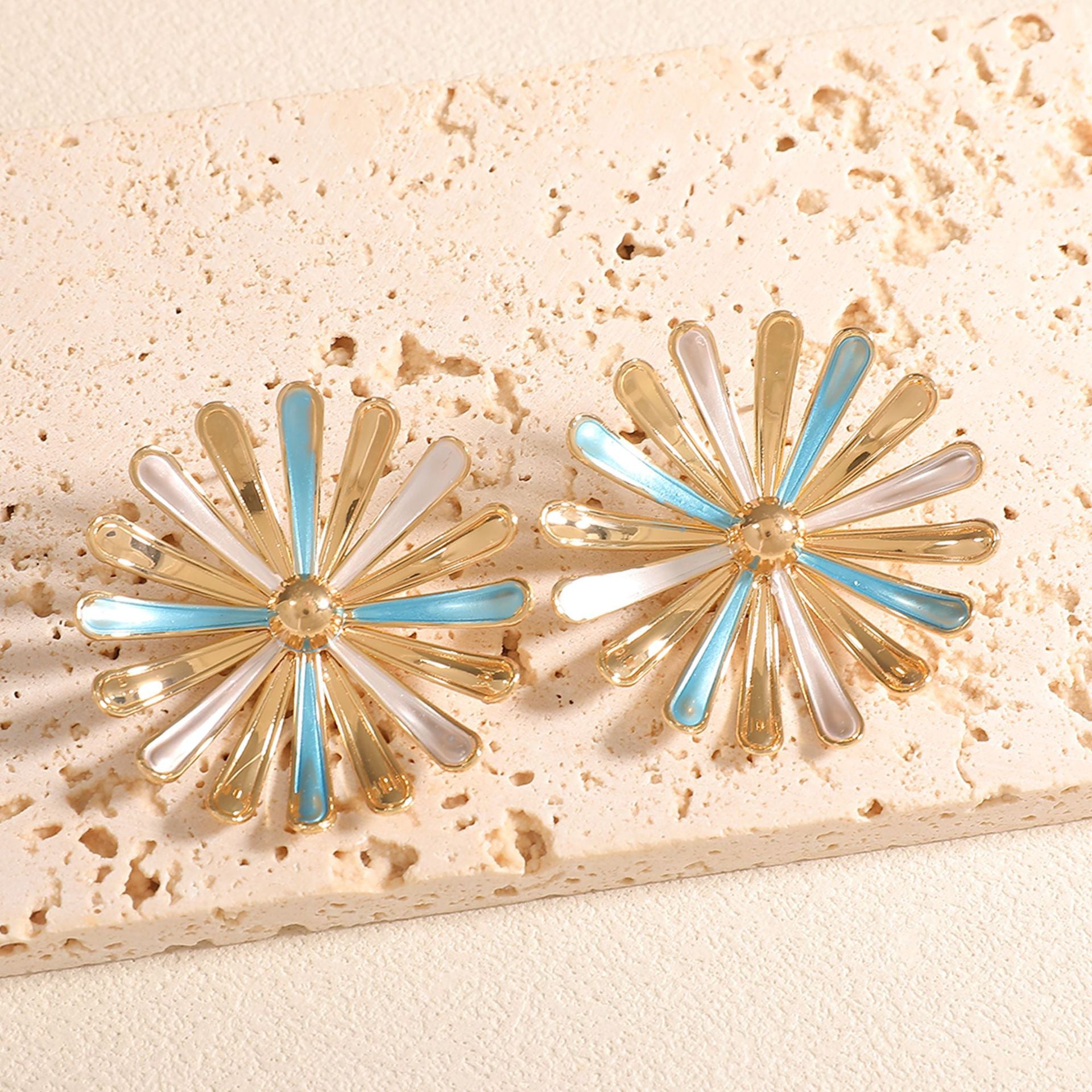 Damen Ohrringe im floralen Sonnenblumen-Design Shop Nory