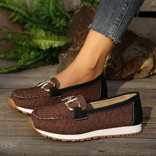 Damen Slipper-Loafer mit gepolstertem Komfortfußbett und rutschfester Profilsohle Shop Nory