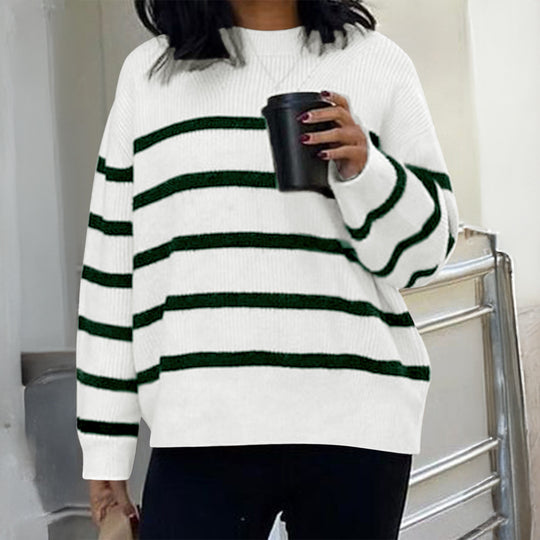 Damen nan oversized Mohair-Strickpullover mit weitem Carmen-Boat-Ausschnitt und flauschiger Struktur Shop Nory