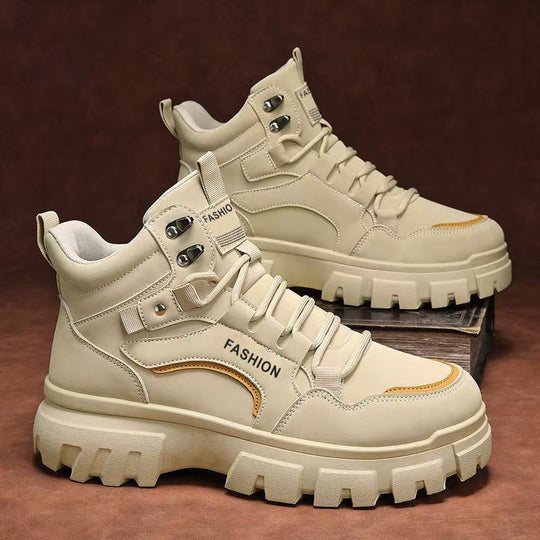 Damen Trendige und robuste High-Top Sneakers mit verstärkter Sohle