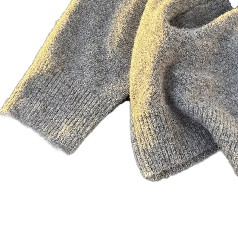 Unisex Feinstrick-Zipcardigan mit Rundhals und weichem Alpaka‑Mix Shop Nory