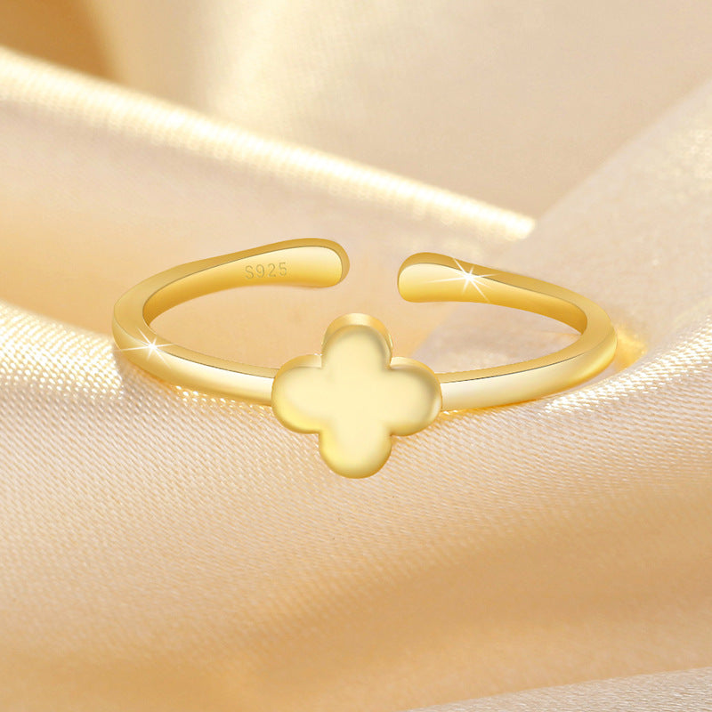 Damen Offener Ring mit floralen Akzenten und hochwertiger Verarbeitung Shop Nory