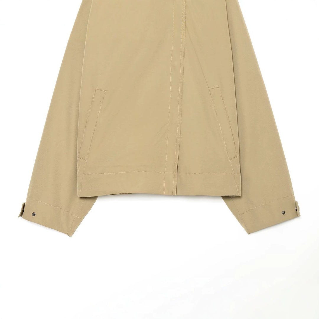 Damen Cropped Übergangsjacke mit weitem Kentkragen und verdeckter Knopfleiste Shop Nory