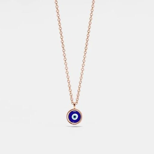 Damen Halskette mit schützendem Evil-Eye-Anhänger aus hochwertigem Material Shop Nory