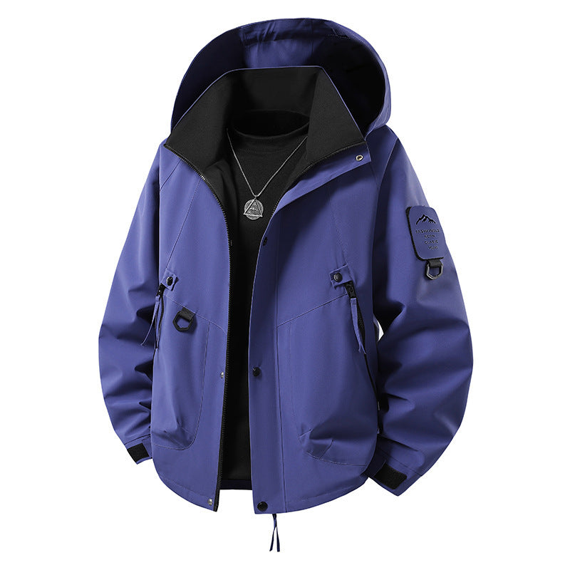 Herren Outdoor-Softshelljacke mit wasserabweisender Membran, vielseitigen Utility-Taschen und verstellbaren Bündchen Shop Nory