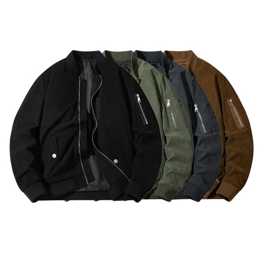 Herren Sportliche Bomberjacke mit Reißverschluss und praktischen Taschen Shop Nory