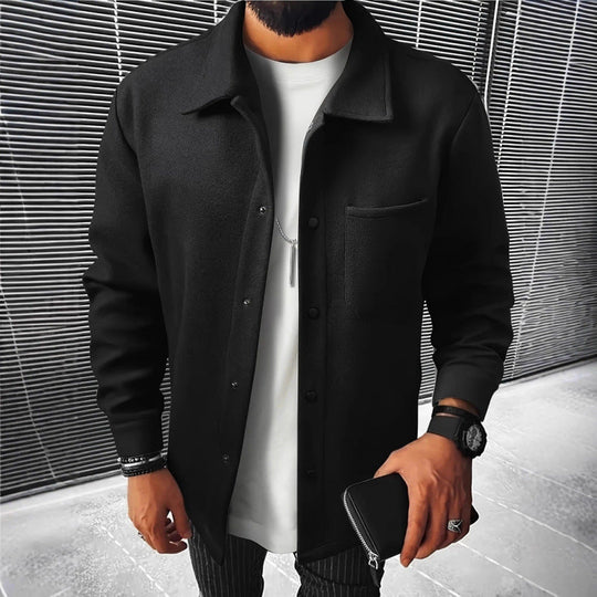 Herren gemütliche und stilvolle Fleecejacke