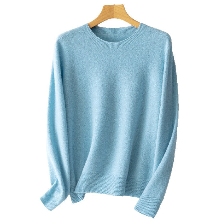 Damen Kaschmir-Mix Rundhalspullover mit Oversize-Schnitt Shop Nory
