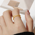 Damen Ring mit elegantem geschwungenem Design Shop Nory