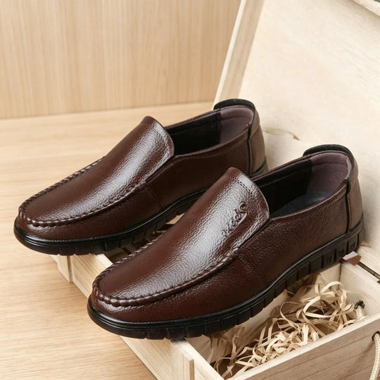 Herren Bequeme Lederslipper Shop Nory