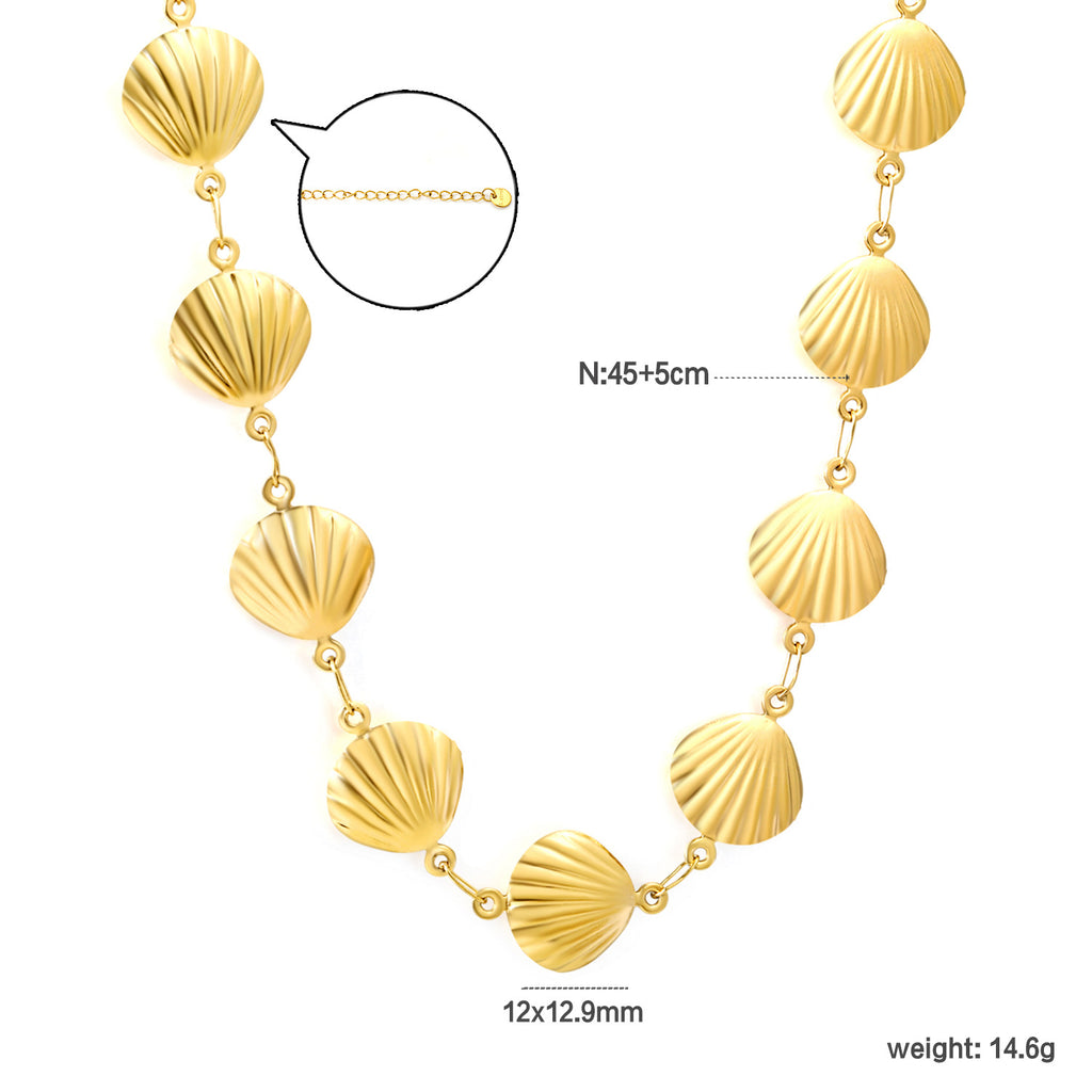 Damen Halskette mit modernem, glänzendem Ring-Anhänger aus edlem Edelstahl Shop Nory