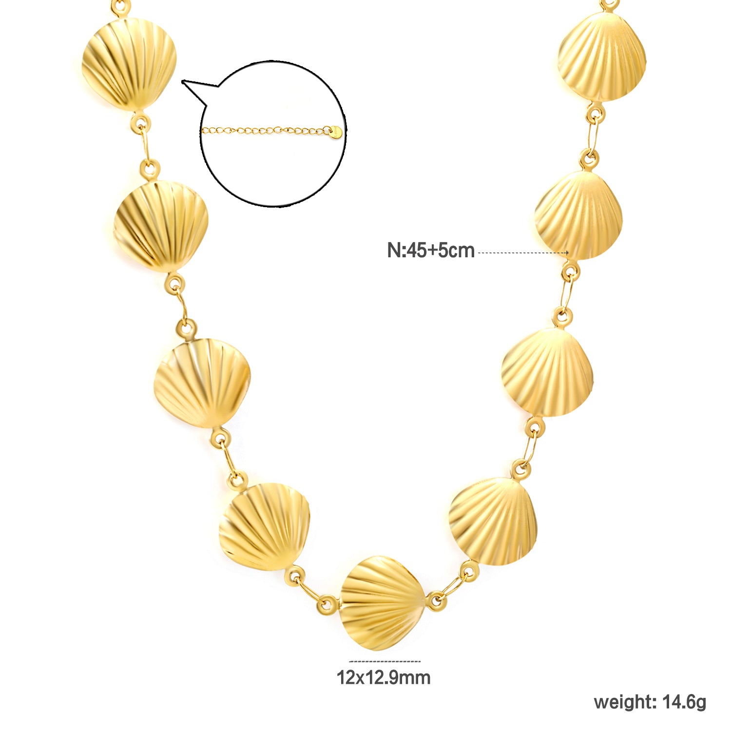 Damen Halskette mit modernem, glänzendem Ring-Anhänger aus edlem Edelstahl Shop Nory