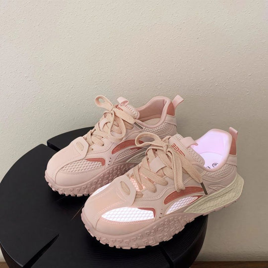 Damen Plateau-Chunky-Sneaker mit reflektierenden Mesh-Einsätzen, gepolstertem Komfortkragen und stoßdämpfender Sohle Shop Nory