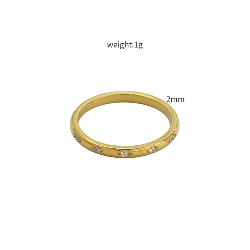 Damen Funktionsring mit elegantem Steinbesatz Shop Nory