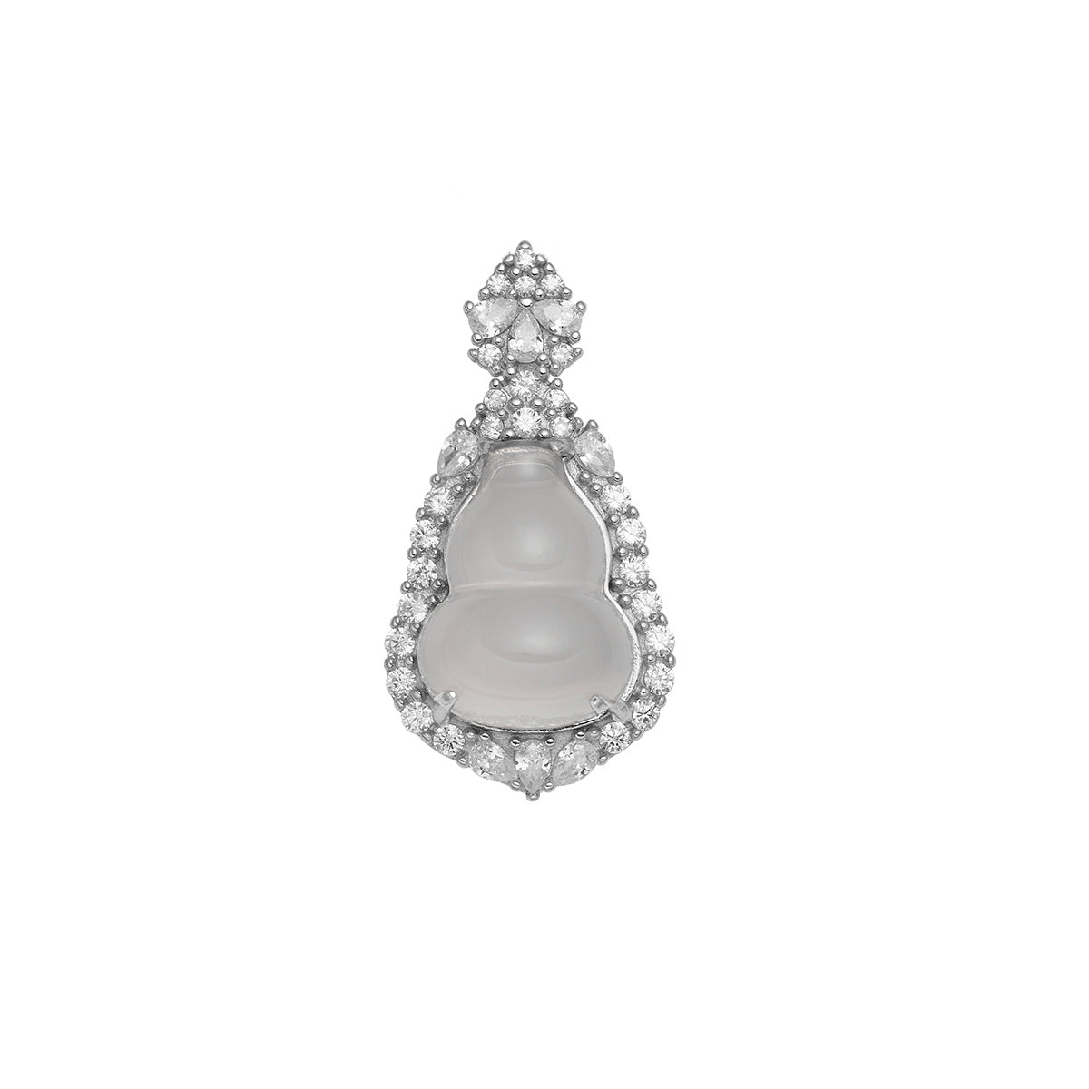 Damen Anhänger-Halskette mit kunstvollem Buddha-Motiv und funkelnden Zirkonia Shop Nory