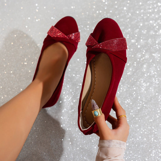 Damen Komfortable Wedge-Pantoletten mit elegantem Krokodilleder-Design
