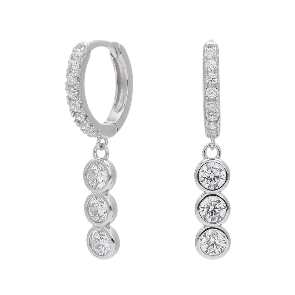 Damen Ohrhänger mit funkelnden Zirkonia und hochwertigem 925er Sterling Silber Shop Nory