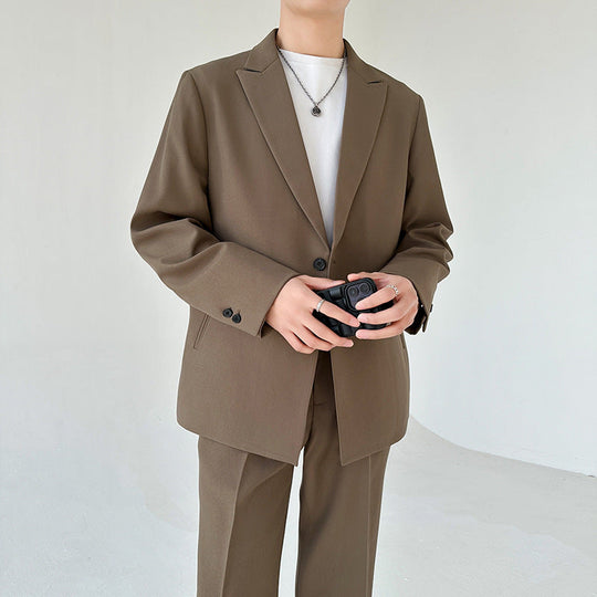 Herren eleganter Anzugblazer mit modernem Schnitt und feinem Innenfutter