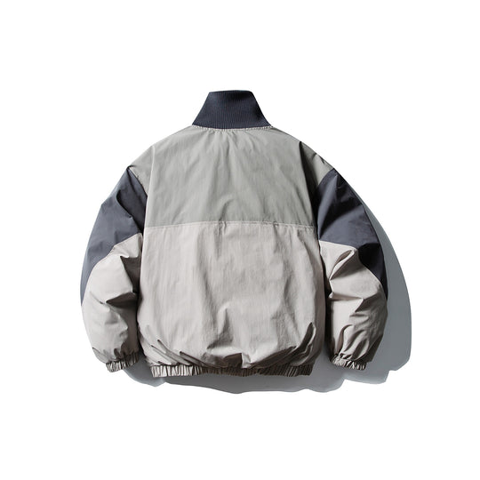 Herren Wattierter Boxy-Bomber mit hohem Rippenkragen und elastischem Saum Shop Nory