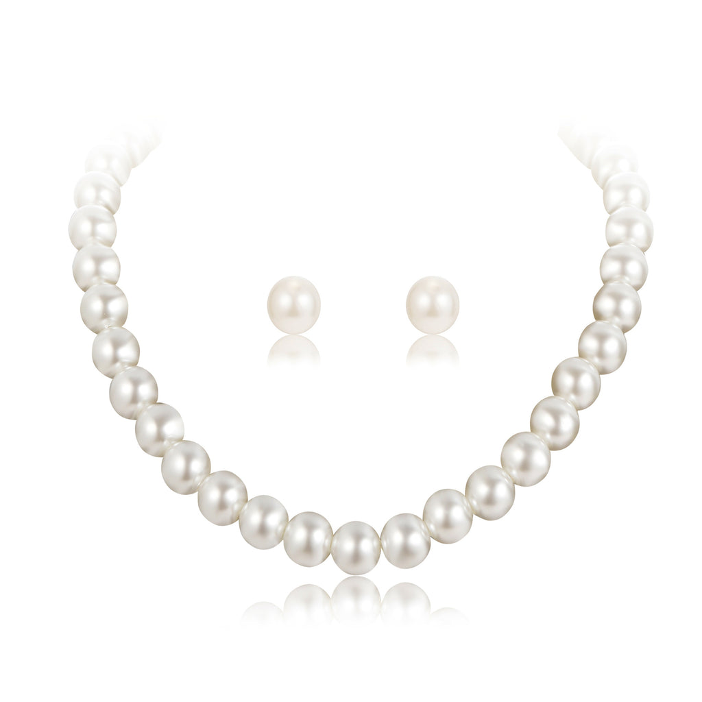 Damen Schmuckset mit luxuriösen Perlen und funkelnden Akzenten Shop Nory