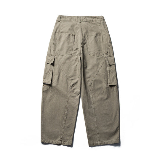 Herren Weite Cargo-Hose aus Baumwollmix mit großen Klappentaschen und relaxed Fit Shop Nory