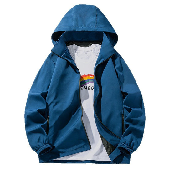 Unisex Minimalistische Softshell-Hoodie mit wasserabweisender Beschichtung, Kapuze & verdeckten Reißverschlusstaschen Shop Nory