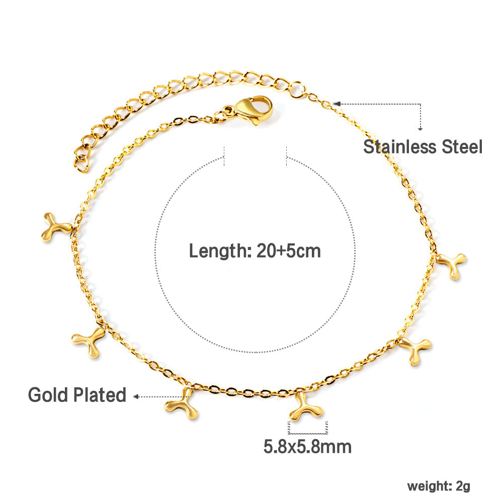 Damen zarte und elegante Kette mit goldplattierten Anhängern Shop Nory
