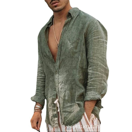 Herren Leichte Leinenhemden