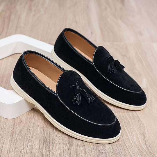 Herren Elegante Mokassins aus Veloursleder