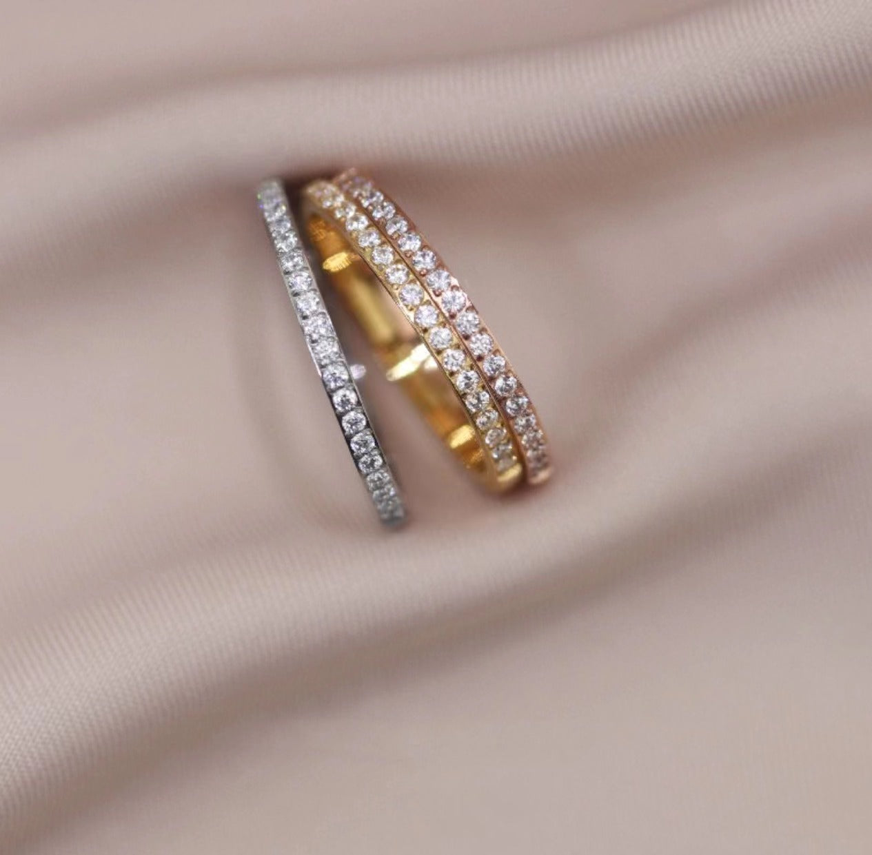 Damen Ring mit funkelnden Kristallakzenten Shop Nory