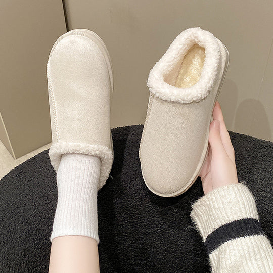 Damen Gefütterte Winter‑Slipper mit Kunstfellbesatz und profilierter Gummisohle Shop Nory