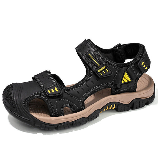 Herren Atmungsaktive Outdoor-Sandalen mit verstellbarem Klettverschluss