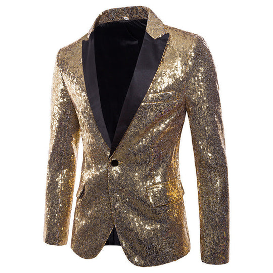 Herren Pailletten Formal Blazer ShopNory