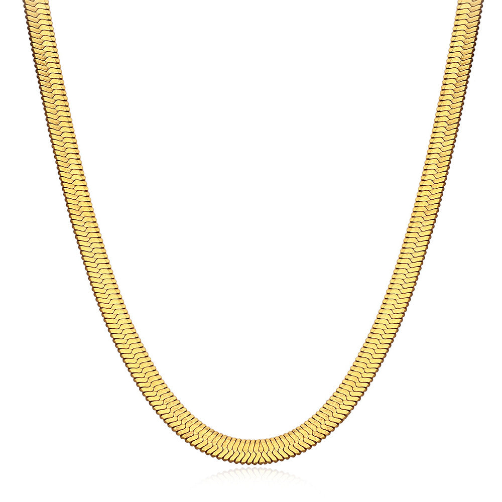 Damen Halskette aus hochwertigem Edelstahl mit elegantem Zopfmuster Shop Nory
