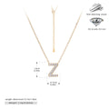 Damen Halskette mit Z-Anhänger und funkelnden Zirkonia Shop Nory
