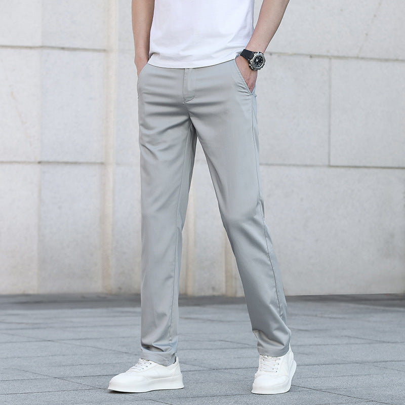 Herren Schmale Stretch-Chinohose im Business-Casual-Look Shop Nory