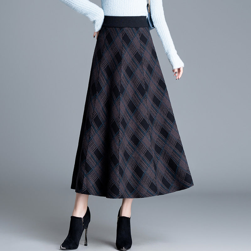 Damen Eleganter, plissierter Maxirock Shop Nory