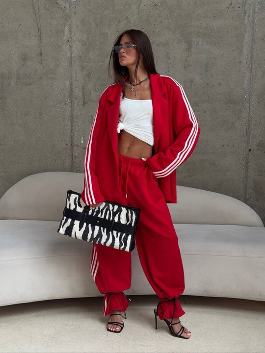 Damen Sweatblazer und Oversize-Jogginghose Shop Nory